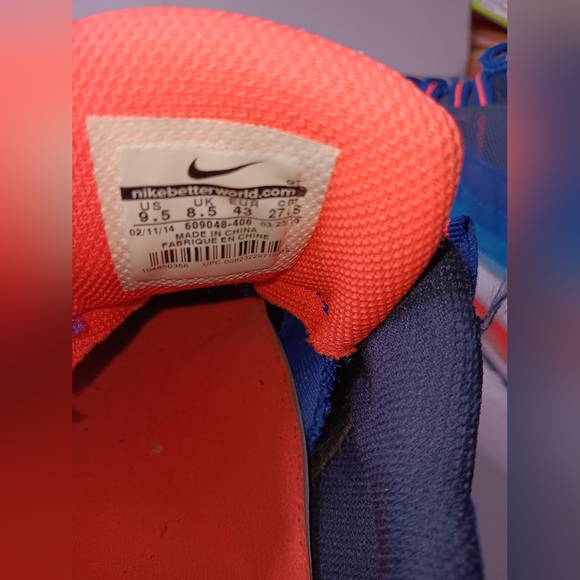 NIKE AIR MAX 95 - UNIVERSITY BLUE / BRIGHT MANGO - Picture 8 of 10